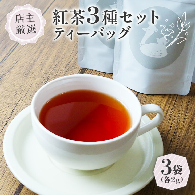 【ふるさと納税】 紅茶 ティーバッグ 3種セット ( 2g × 3個 ) ( 紅茶 茶 小分け ティーバッグ 茶葉 オレンジアールグレイ ハニージンジャーレモン ダージリンブレンド フレーバーティー 京都 木津川 5000円 5千円 )
