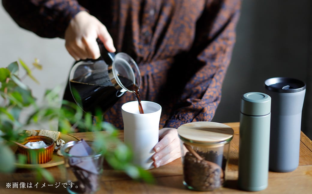 【京セラ】マグボトル 水筒 500ml＜ダークグレー＞CERAMUG セラマグ 魔法瓶構造 保温 保冷 KYOCERA ASR-2189-2