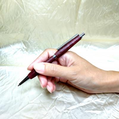 ふるさと納税 和歌山市 木ことばを添えて贈る木製シャープペン(パープルハート)