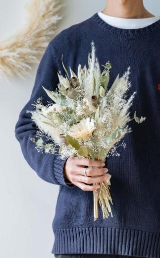 ドライフラワーブーケ グリーン