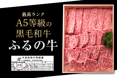 ふるの牛（黒毛和牛）特選焼肉用 850g (ロース425g、カルビ425g) A5 ミシュラン掲載 《30日以内に出荷予定(土日祝除く)》