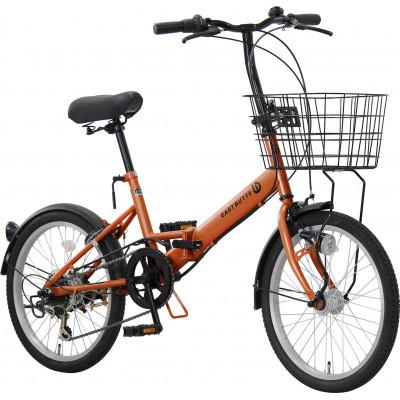 ふるさと納税 四日市市 オリタタミ自転車6段変速　LEDオートライト　20型　アプリコット |  | 01