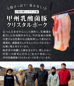甲州乳酸菌豚クリスタルポークしゃぶしゃぶセット 1.5kg（バラ 500g+ロース 500g+モモ 500g） しゃぶしゃぶ 肉 お肉 1.5kg 豚バラ 豚ロース 乳酸菌 豚 脂 甘み ポーク 豚肉