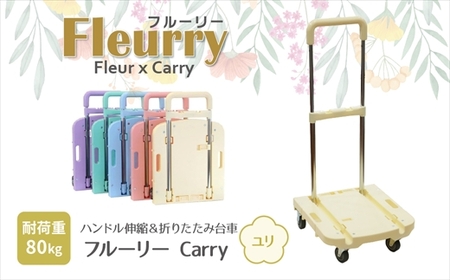 ハンドルが伸縮する台車「フルーリーCarry」　カラー：ユリ（イエロー） | 台車 春日井市
