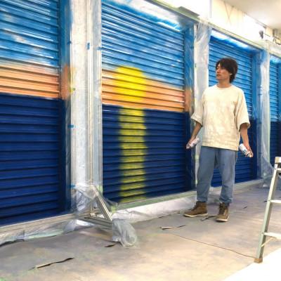 ふるさと納税 神戸市 スプレアート作品原画「満月と赤い山」 |  | 03