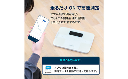 オムロン 体重体組成計 KRD-608T2-W