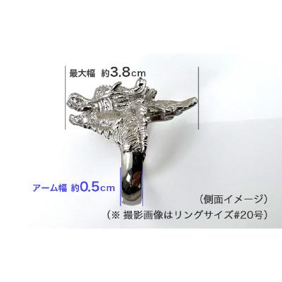 ふるさと納税 南アルプス市 純プラチナ製(Pt999) 銀龍神リング 20号 |  | 01