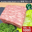 【ふるさと納税】【定期便】【1ヶ月毎2回】熊本県産 A5等級 黒毛和牛 和王 赤身ブロック 計1000g （500g×2回） 肉 お肉 牛肉 牛 和牛 赤身 赤身肉 ブロック肉 ソトヒラ ウチヒラ モモ もも肉 赤身 熊本県 冷凍 パック 真空パック 合志市 送料無料