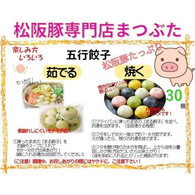 ふるさと納税 松阪市 松阪豚使用 五行餃子 3箱 計30個 中華の王道 まつぶたのギョウザ 焼き 鍋 蒸し 揚げに最適