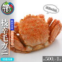 【ふるさと納税】【漁獲量日本一】至福の逸品！特選冷凍「枝幸毛がに」約500g×1尾 毛蟹 毛ガニ オホーツク 北海道　加工食品・地域のお礼の品・カタログ・毛カニ・蟹