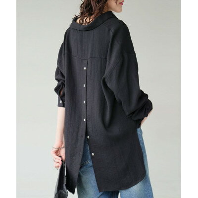 【ふるさと納税】【ANTIQUA/アンティカ】シャツ リネン風 シアー(PK-01339-05-Onesize)【1639394】