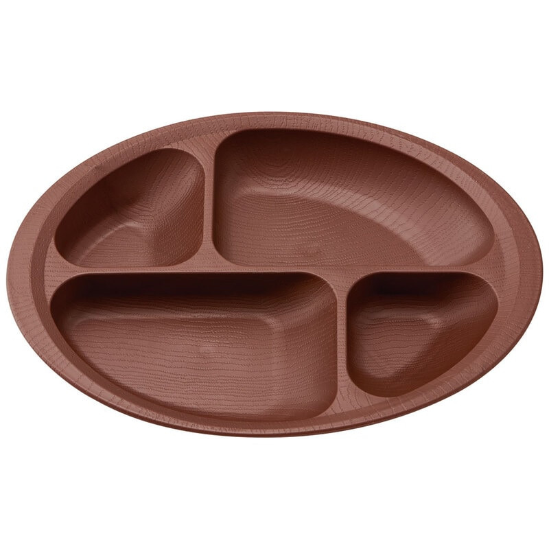 
            すくいやすい 仕切り プレート 食器 皿 プラスチック 丈夫 バイオマス原料使用 スケーター skater NLPS1B ブラウン 茶色 男性 女性 男子 女子 メンズ レディース【電子レンジ 食洗機 対応 バイオマス CO2削減】 661884 奈良県 奈良市 なら 5-069
          