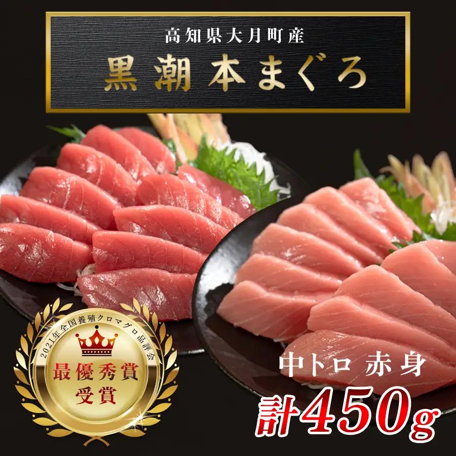 訳あり 不定貫 マグロ まぐろ 本マグロ 刺身 赤身 中トロ 2種 450g 養殖 本まぐろ さしみ 刺し身 ネギトロ ねぎとろ 漬け丼 海鮮丼 まぐろたたき 海鮮セット 柵 年末 年始 正月 高知県 大月町 (PT0091_0278)