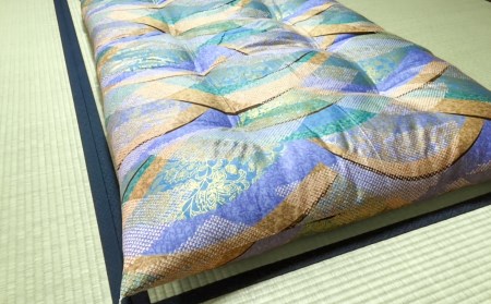 【浅井ふとん店】昭和レトロなコットン敷布団/シングルロング・ブルー