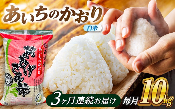 
                  【3回定期便】 あいちのかおり 白米 10kg×3ヵ月 愛西市 / 脇野コンバイン [AECP007]
                