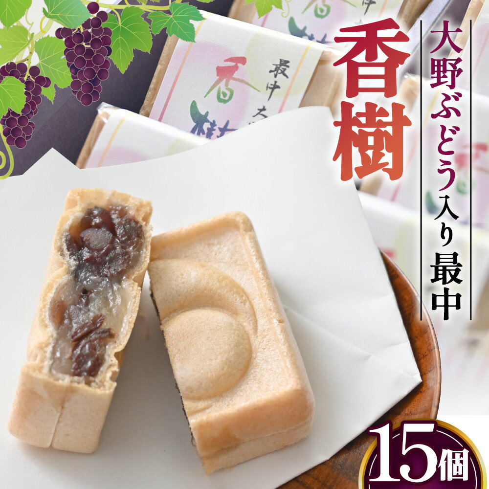 【ふるさと納税】 最中　大野ぶどう　香樹 ／ もなか モナカ 和菓子 お菓子 スイーツ 葡萄 ブドウ 送料無料 大阪府 No.058