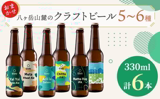 
            八ヶ岳山麓のクラフトビール　飲み比べ6本セット　＜ギフトに＞＜飲み比べ＞【1569847】
          