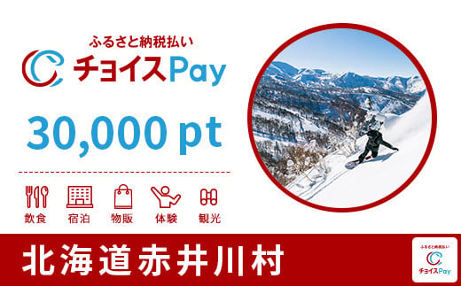 
赤井川村チョイスPay 30,000pt（1pt＝1円）【会員限定のお礼の品】
