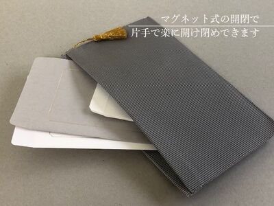 綴織のフラットポーチ　Mｻｲｽﾞ【ペールオレンジ】 小銭入れ 薄型 ポーチ カード入れ 手織り 綴織 工芸品 伝統工芸品 清原織物 AQ-0012_03