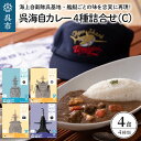 【ふるさと納税】呉海自カレー レトルトカレー 4種詰合せ（C） けんりゅう 他セット カレー レトルト 甘口 中辛 辛口 簡単調理 常温保存 送料無料 広島県 呉市