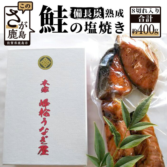 【ふるさと納税】鰻屋さんが備長炭で手焼きした 【鮭の塩焼き】 合計8切入り (4切入り×2パック) さけ 鮭 サケ 魚 塩焼き 温めるだけ おかず 簡単調理 佐賀県 鹿島市 人気送料無料 AA-8