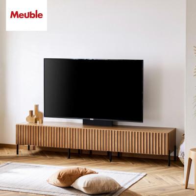 ふるさと納税 大川市 テレビボード 220cm ローボード ルーク2 オークヴィンテージナチュラル 【モーブル/大川家具】