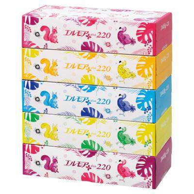 ふるさと納税 佐野市 エルモアプラスティシュー220組　5箱×12パック(60箱)【離島・沖縄県不可】 |  | 01