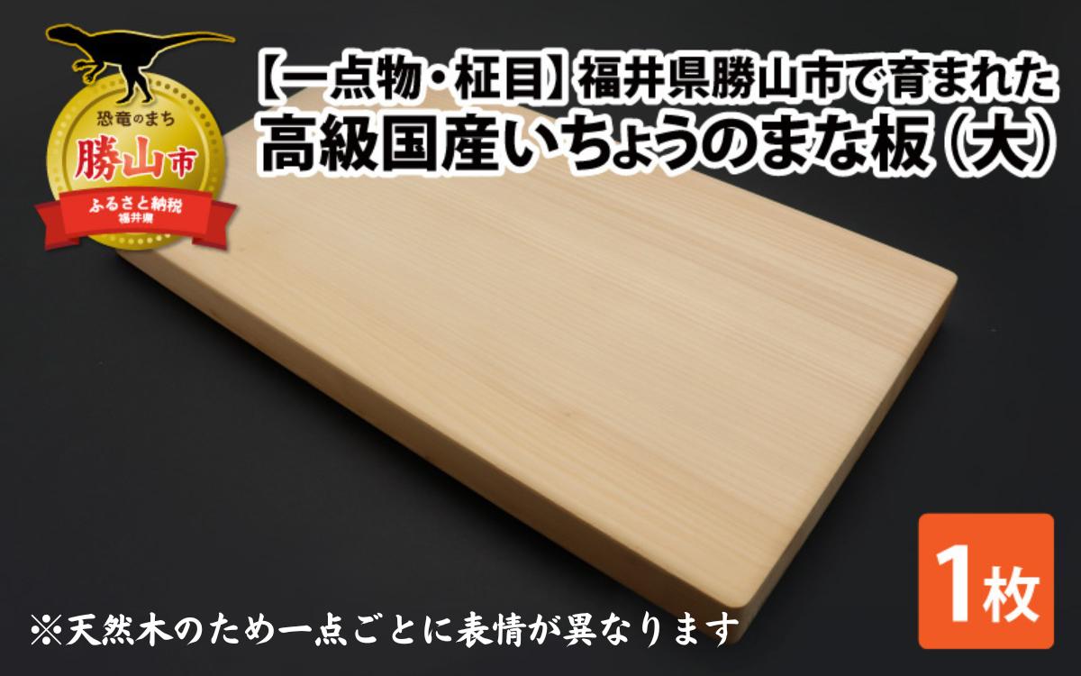 
                  【一点物・柾目】恐竜王国福井県勝山市の風土に育まれた 日本製高級国産いちょうのまな板(大) [D-026002]
                