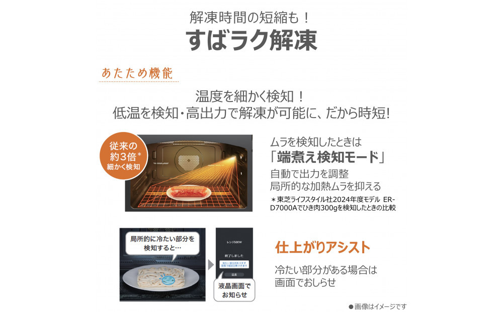 東芝 石窯ドーム 過熱水蒸気オーブンレンジ ER-D7000B(W)