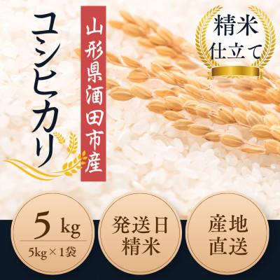 ふるさと納税 酒田市 【栽培期間中農薬不使用】コシヒカリ 精米5kg 大粒LLサイズ以上厳選 令和7年産 |  | 01