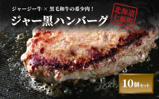 
山川牧場育ちのジャー黒ハンバーグセット（計10個） お手軽おかず！ NAN003
