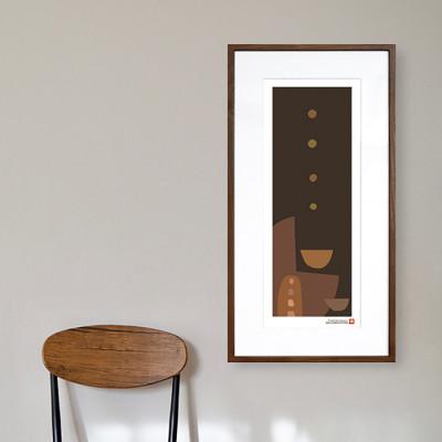 ふるさと納税 綾部市 ＼注目の和紙アート/ 【絵画】やさしい記憶1　額装サイズ300mmx600mm　阿波紙 |  | 01