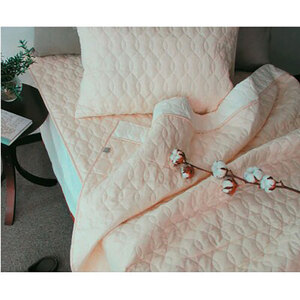 ＜シングル＞リネンコットンガーゼ敷パッド　100×205cm　アイボリー　PK-1506S