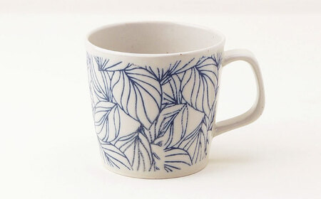【波佐見焼】マグカップ ポトス ペア 白・ネイビー 食器【大貴セラミックス】[HF17]