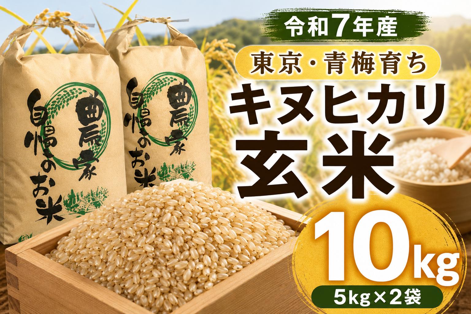 
                  米 令和7年度産 玄米 10kg(5kg×2) | 青梅市産 お弁当 米 お米 こめ 玄米 国産米 キヌヒカリ 精米 ご飯 主食 家庭用 自宅用 食品 農産物 産地直送 お取り寄せ まとめ買い ギフト 贈答 贈答用 贈り物 プレゼント おすそ分け お裾分け 手土産 お土産 みずむら農園 東京都 青梅市
                