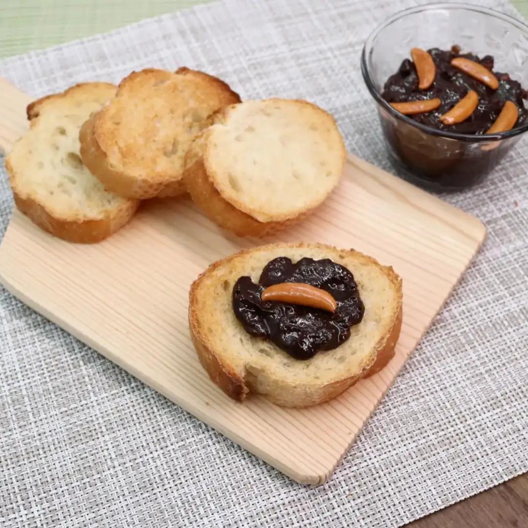 パンにのせる柿の種のオイル漬け チョコ味  阿部幸製菓 チョコ ジャム