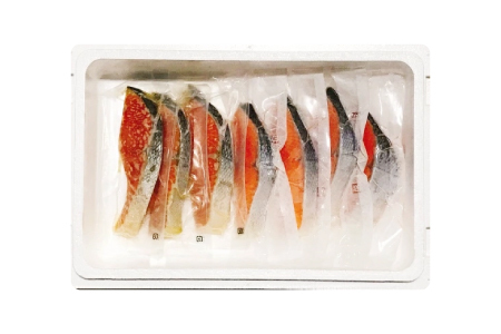 塩キングサーモン1切(約100g)×3P＆キングサーモンみりん漬け1切(約80g)×3P A-09067
