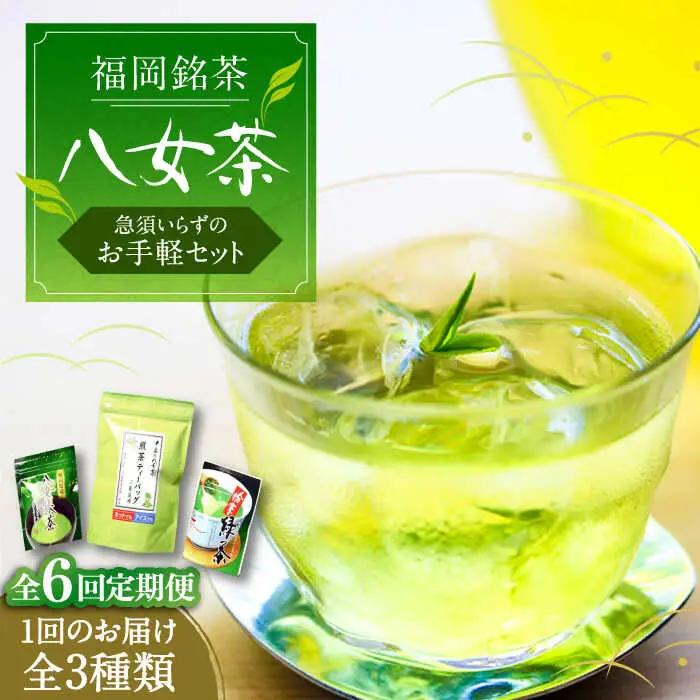 【全6回定期便】福岡銘茶 八女茶 ティーバッグ付 VCL127