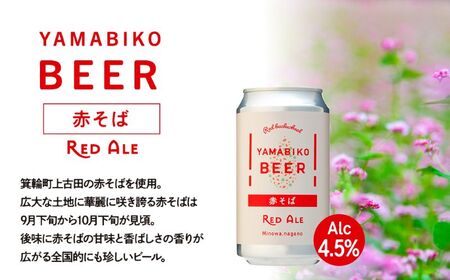 クラフトビール YAMABIKO BEER 3種 計6本 飲み比べ セット 赤そば ブルーベリー ストロベリー 詰め合わせ 地ビール フルーツ ビール フルーツビール お酒 酒 アルコール 発泡酒 珍