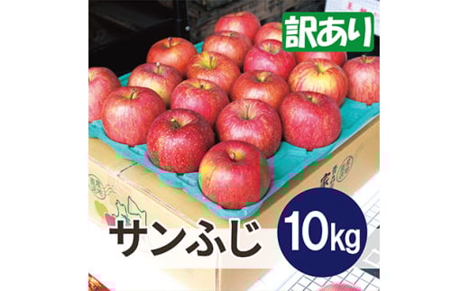 ＜26年5月より順次発送＞平均糖度13度以上! サンふじ 約10kg 訳あり  クール便【1611236】