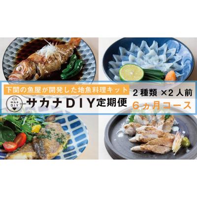 ふるさと納税 下関市 定期便 6ヶ月 サカナDIY 2人前 2種×6ヶ月 冷凍 CX207
