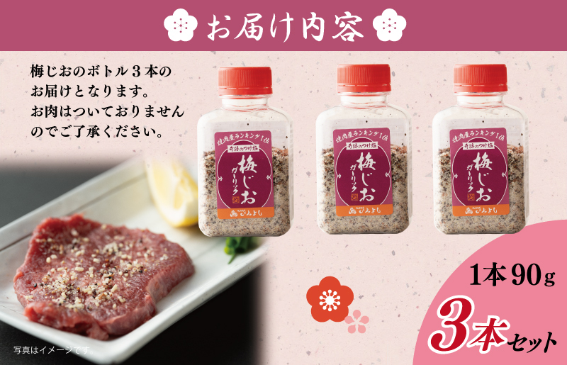 焼き肉専門店の梅じおガーリック 90g×3本セット 005A553_イメージ4