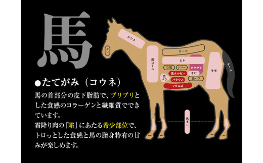 たてがみの味噌漬け 100g 100g×1 馬勝蔵 《30日以内に出荷予定(土日祝除く)》 大津 馬肉 たてがみ コウネ   ---so_fukztatems_30d_23_13000_100g---