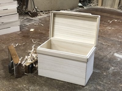 総桐 パンケース 2斤用 竹本木箱店 ブレッドケース 食パン ストッカー 保存ケース 桐製 木製 雑貨 日用品 工芸品  FAD-0152