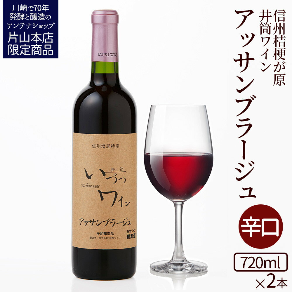 【ふるさと納税】井筒ワイン 井筒アッサンブラージュ 720ml × 2本 酸化防止剤無添加 発売元 株式会社片山 | お酒 さけ 人気 おすすめ 送料無料 ギフト