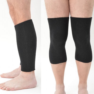 日本製 横のび マルチウォーマー(ショート) あったか ブラック (581-3356)