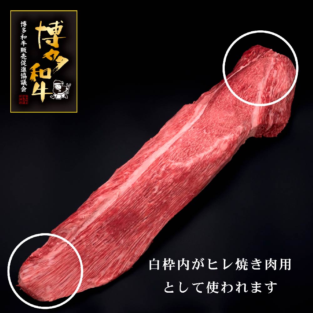  【10ヶ月定期便】【訳あり】 博多和牛 ヒレ焼肉 600g×1パック 肉 牛肉 和牛