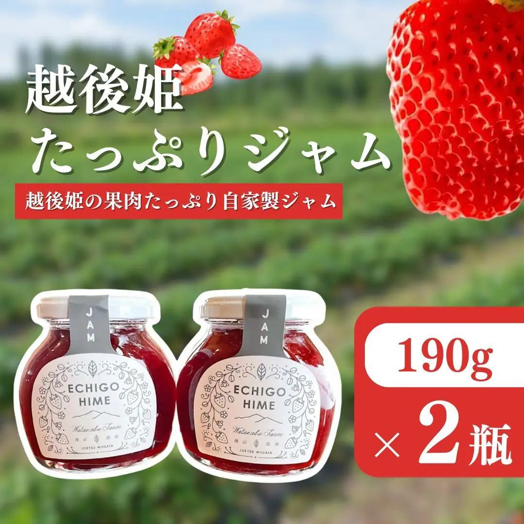 渡辺農園 いちごジャム 越後姫 190g×2個 ジャム