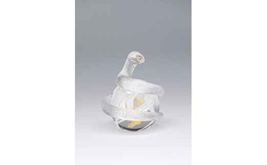 干支巳(ペーパーウェイト)　川原有造作 | 兵庫県 上郡町 ガラス 硝子