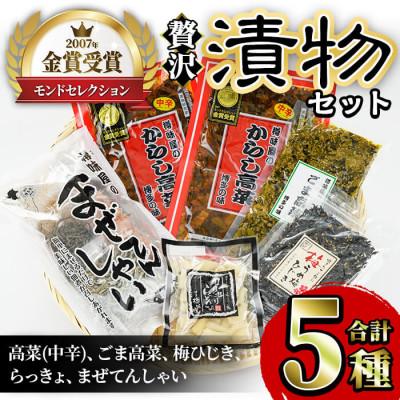 ふるさと納税 春日市 樽味屋の贅沢つけもの セット